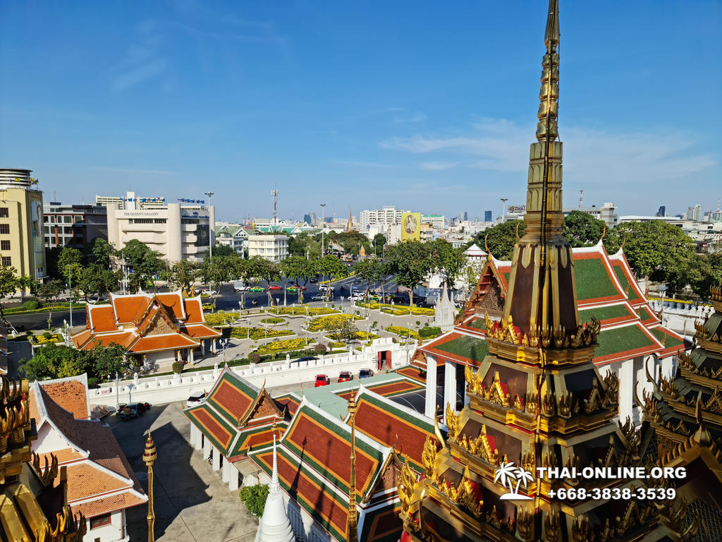 Над бангкоком. Железный дворец ват Ратчанадда. Экскурсия по Бангкоку обзорная. Семи Милано смотровая Таиланд. Прогулка по Бангкоку за 6 часов.